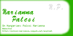marianna palcsi business card